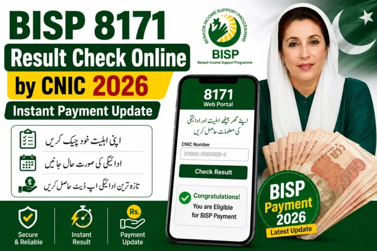 BISP 8171 Result Check Online by CNIC 2026 Instant Payment Update